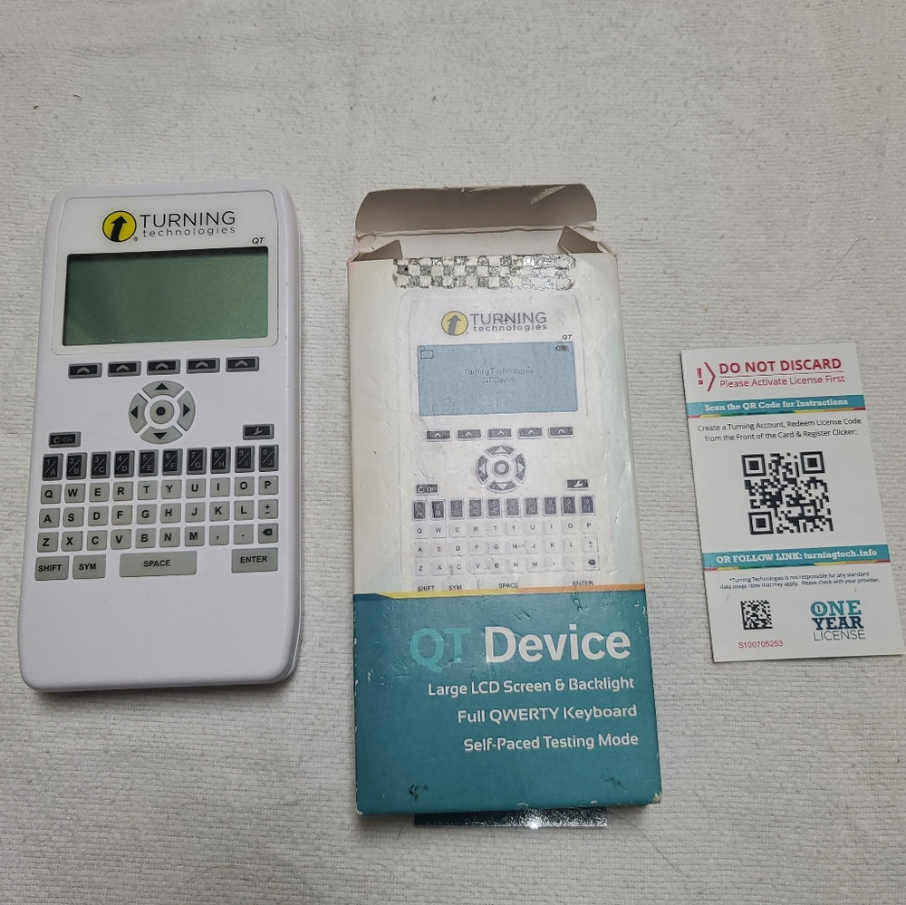 Turning Technologies QT Device with QWERTY Keyboard, Clicker RCQR-1